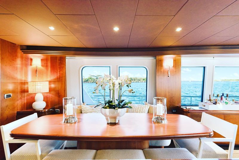 Dining inside